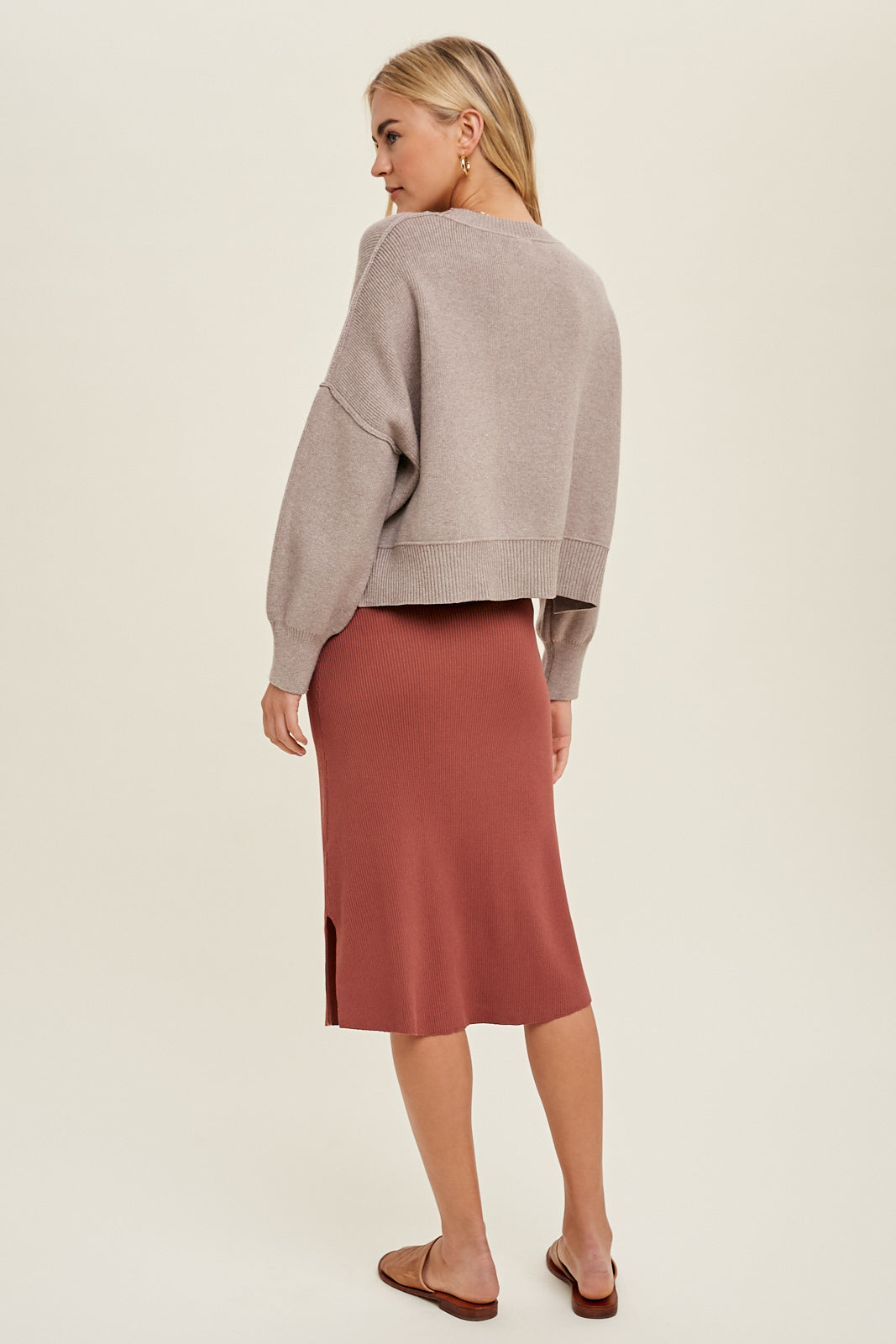 Neutral Spaces Relaxed Sweater