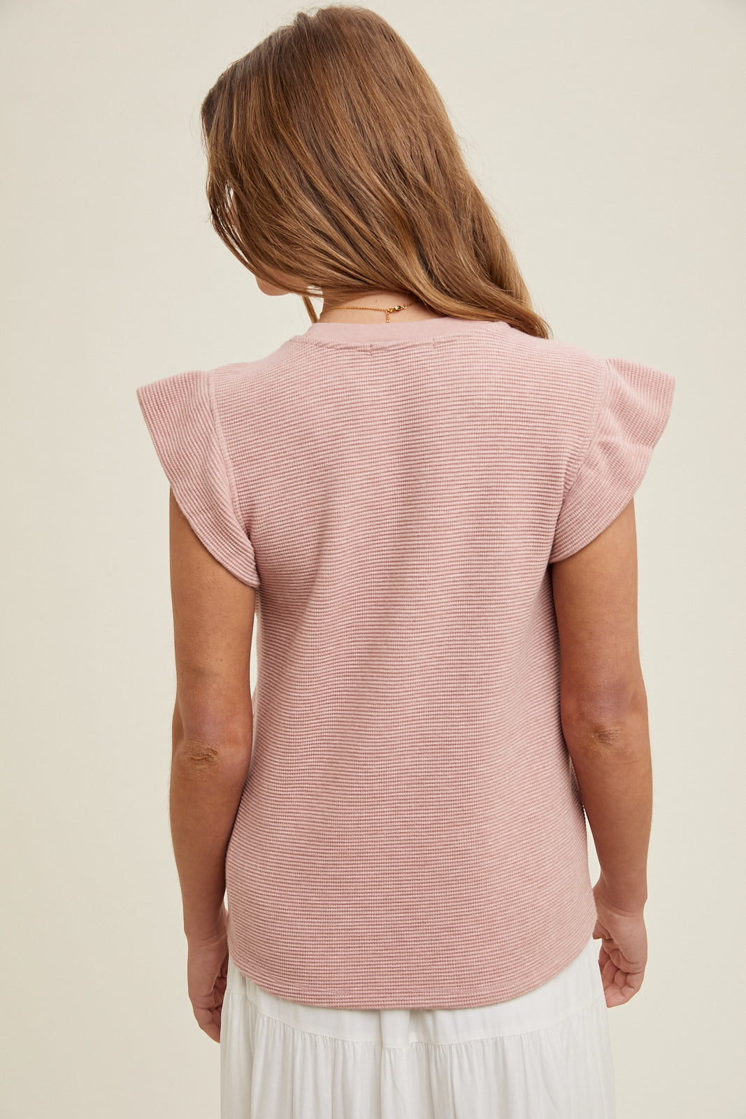 Wishlist SWEET STUFF Ruffle Top - Rose