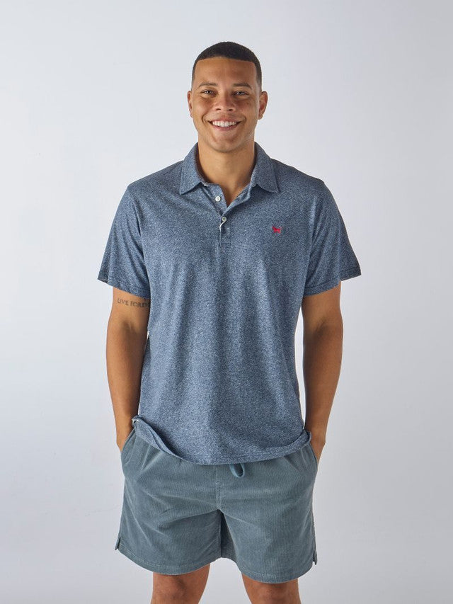 Simply Southern Heather Navy Polo