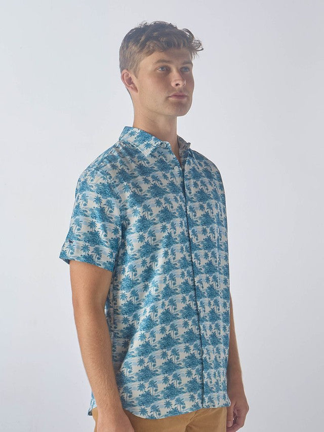 Simply Southern Coastal Palm Button Down
