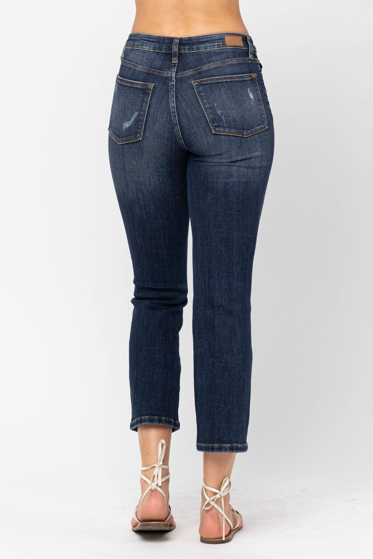 Judy Blue® Mid Rise Crop Leg Straight