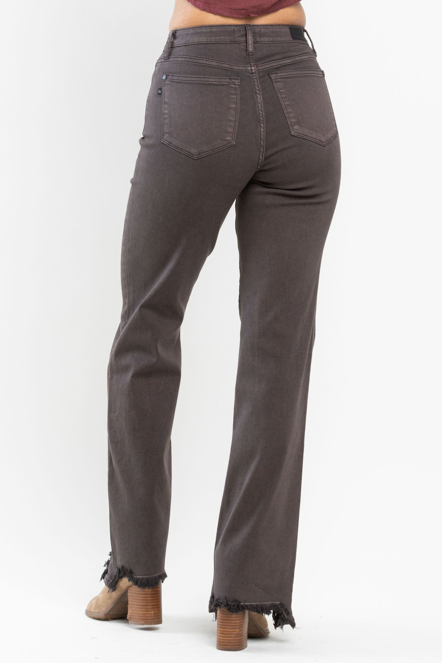 Judy Blue® High Waist Garment Dyed Frayed Hem 90's Straight