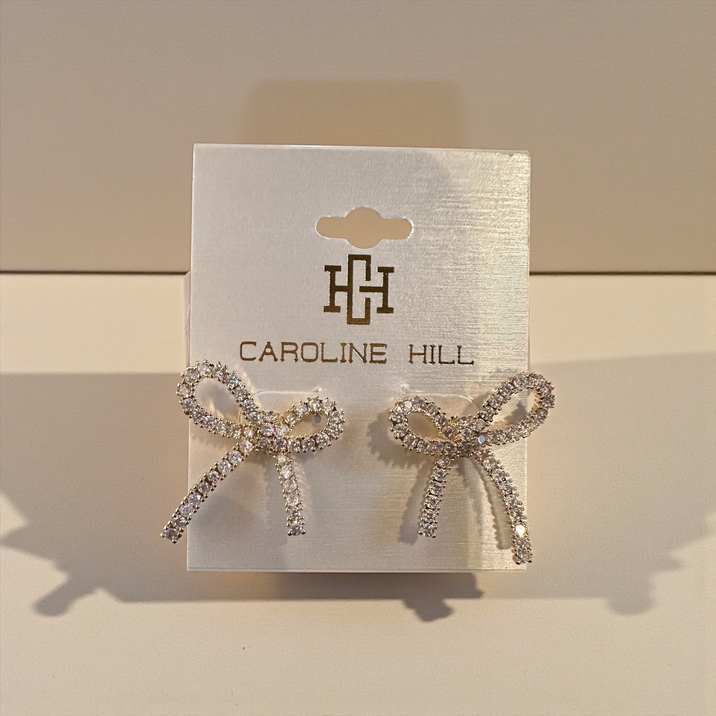 Calla Crystal Bow Stud