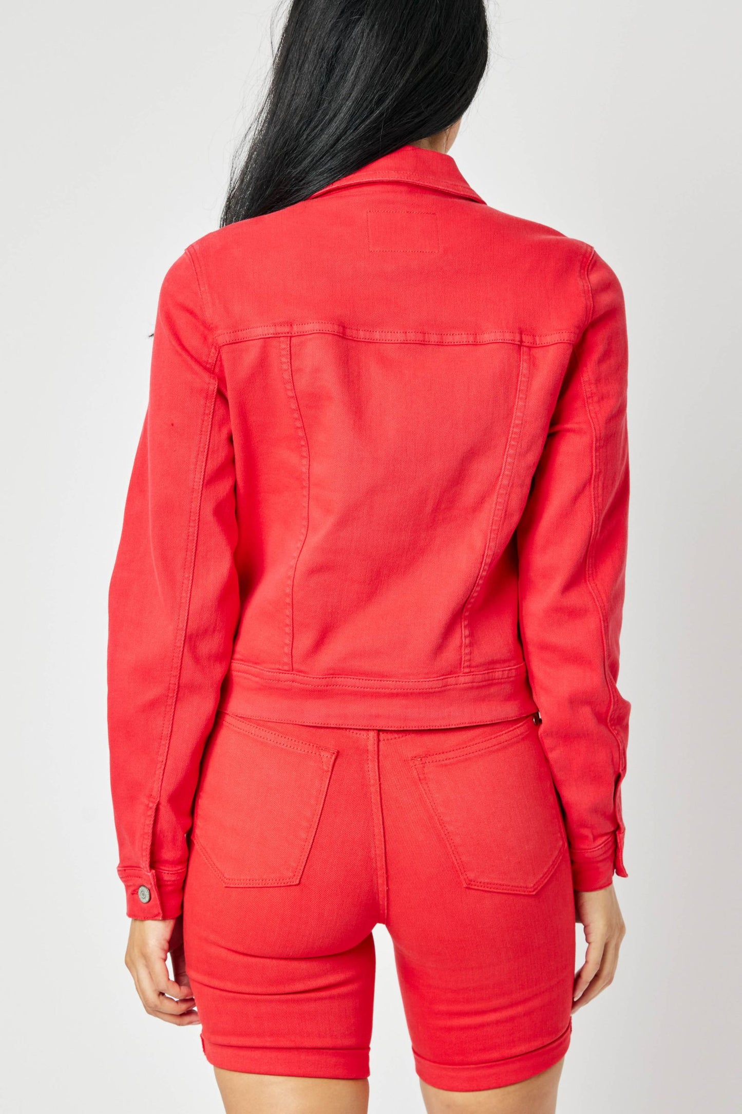 Judy Blue Red Denim Jacket