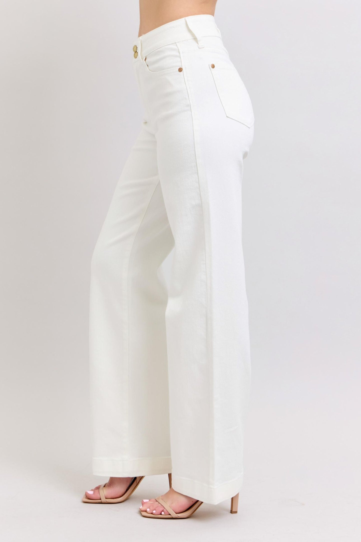 Judy Blue BOSS White Trouser Jean
