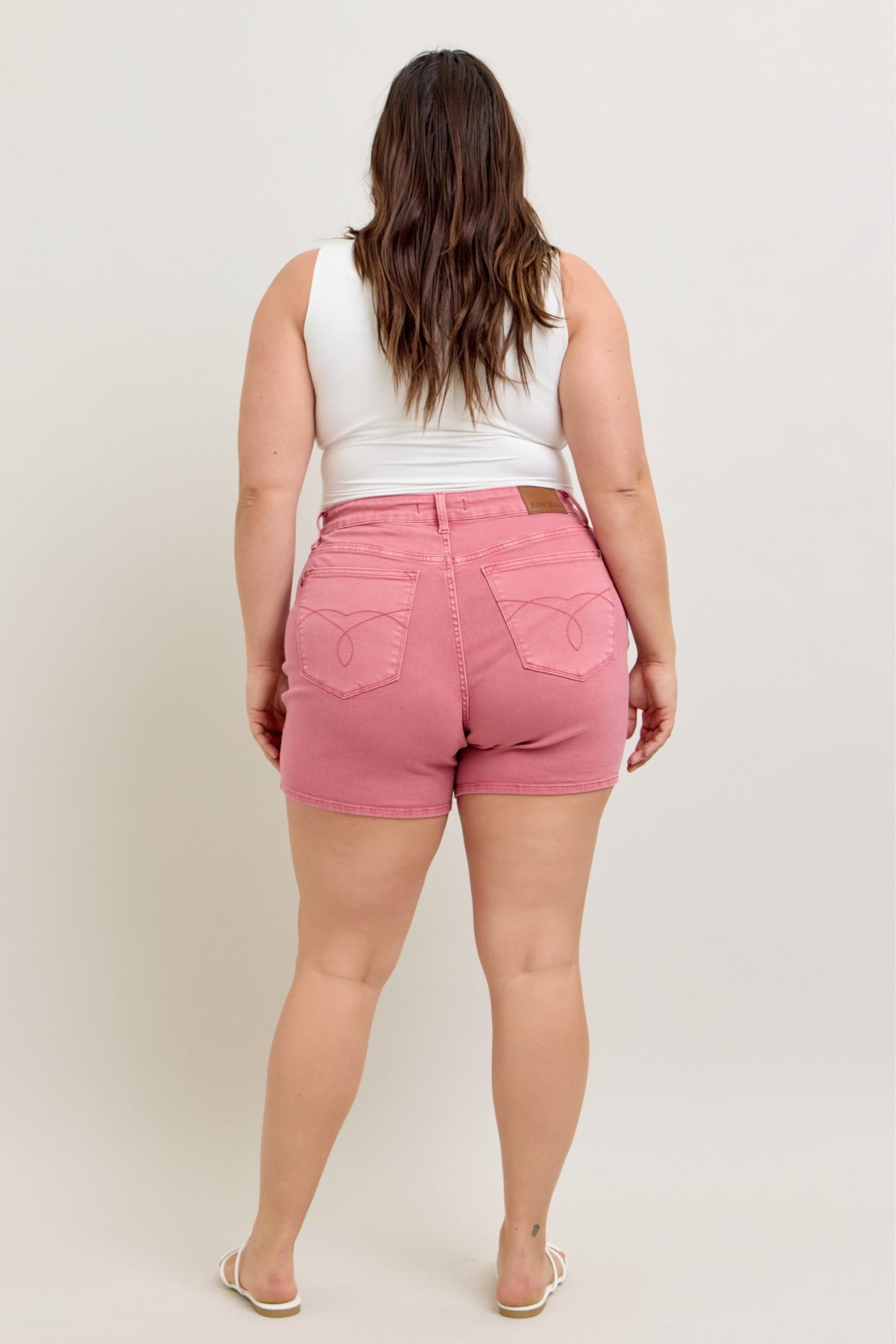 Judy Blue Rose Pink Shorts