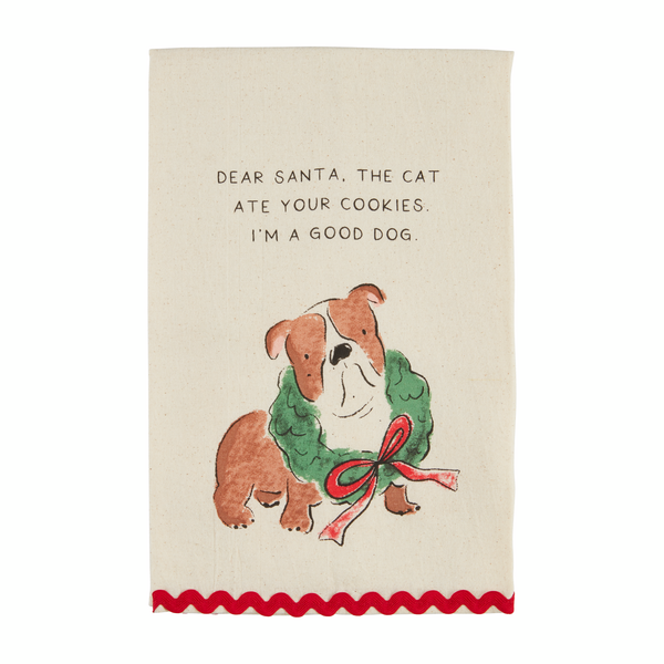 Christmas Dog Hand Towels