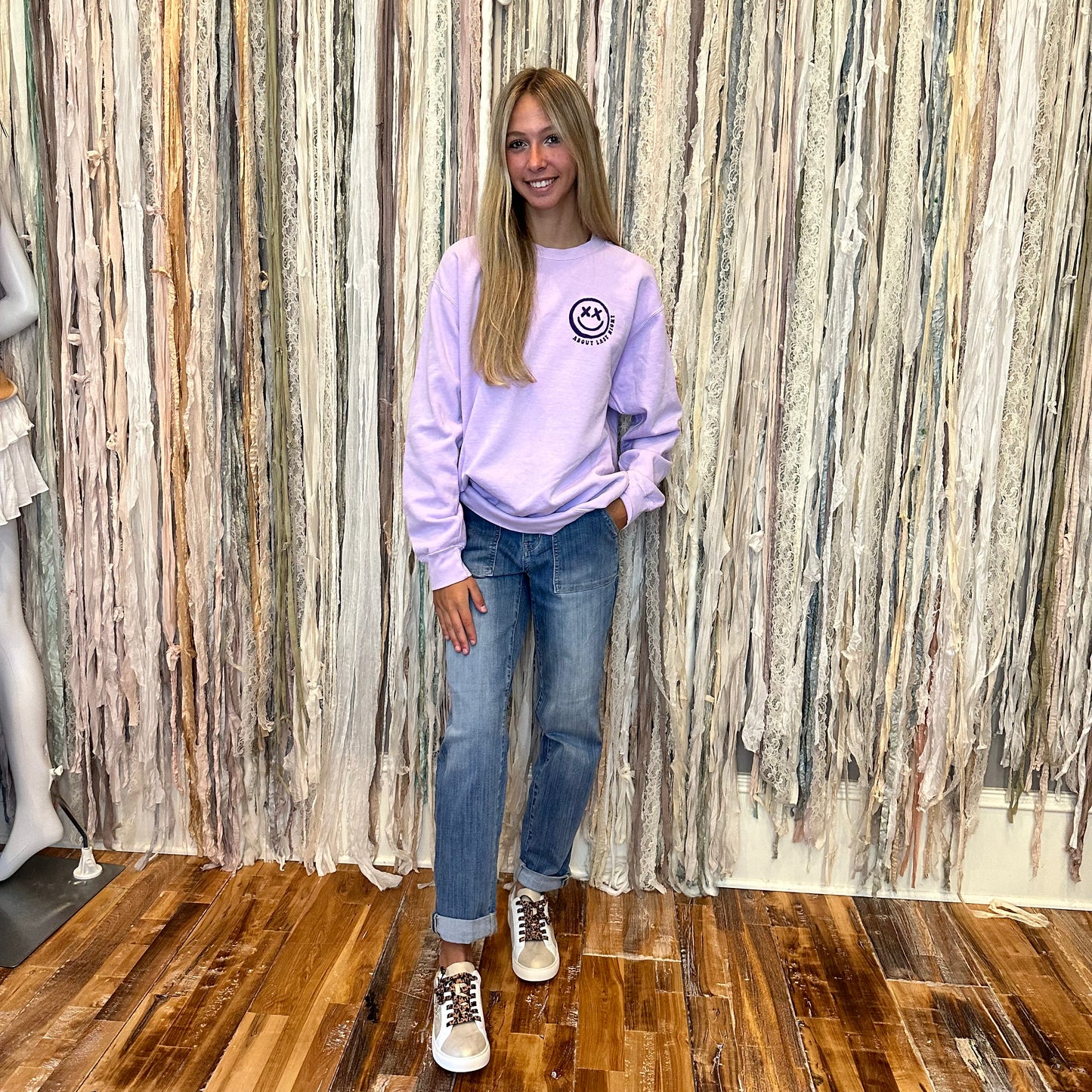 Sweatshirt-"Expensive, Difficult, Talks Back" Crew- Purple