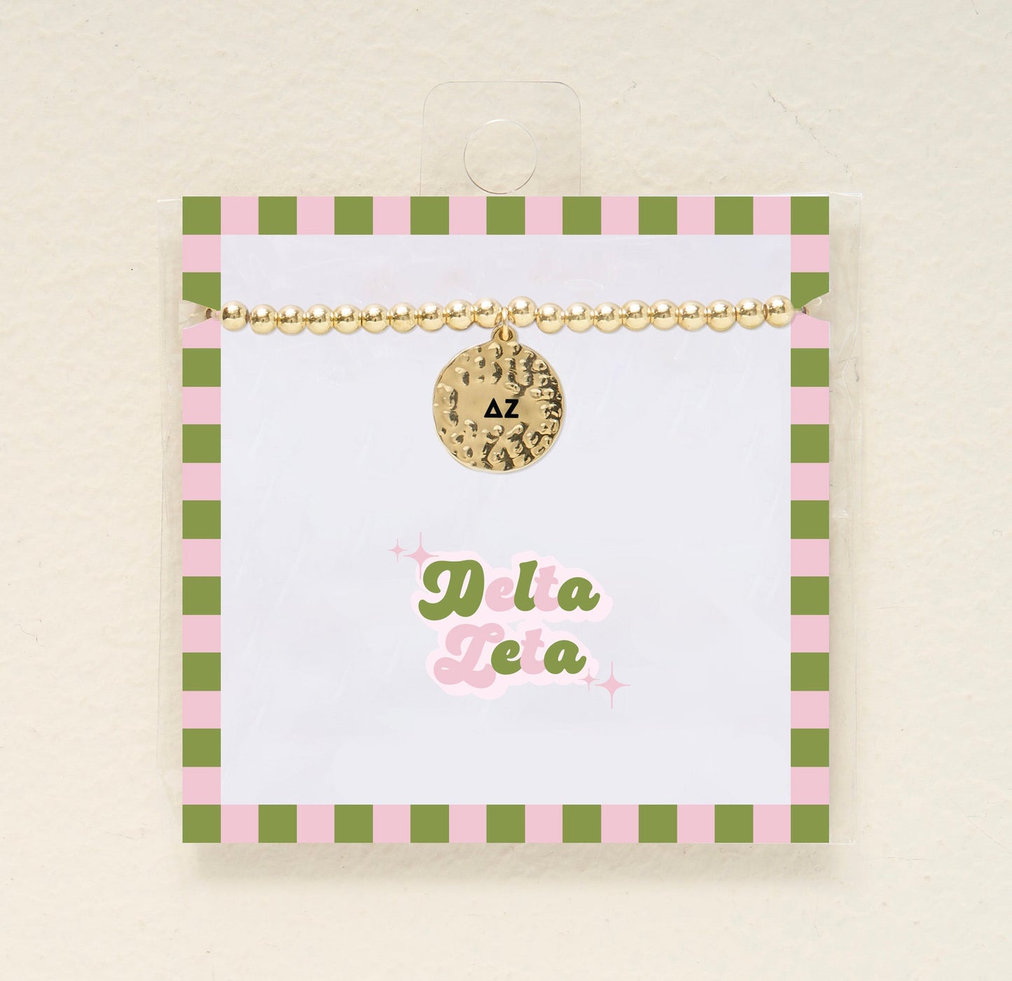 Sorority Charm Bracelet- Delta Zeta