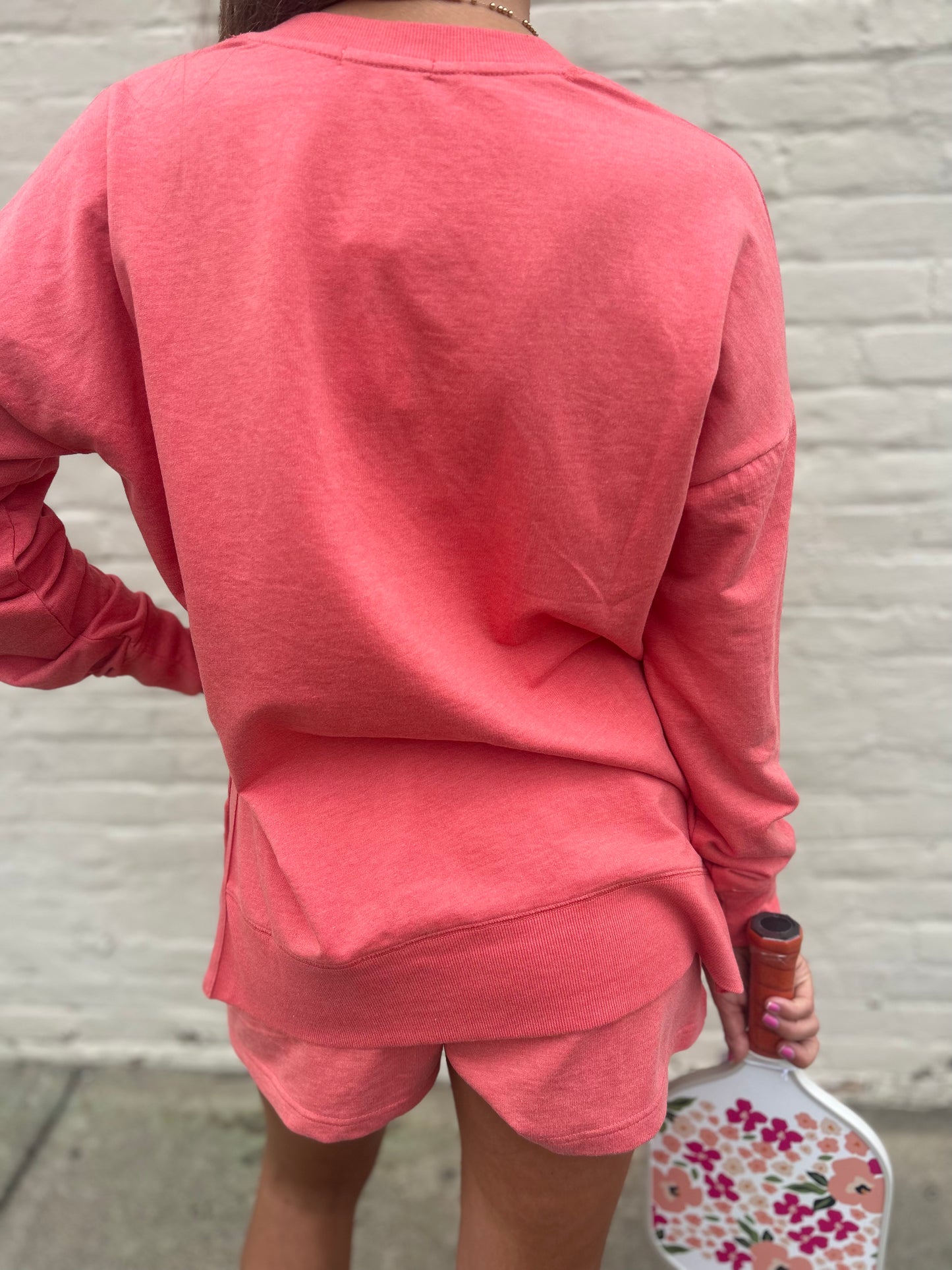 Z Supply WEEKENDER V-Neck Top- Coral