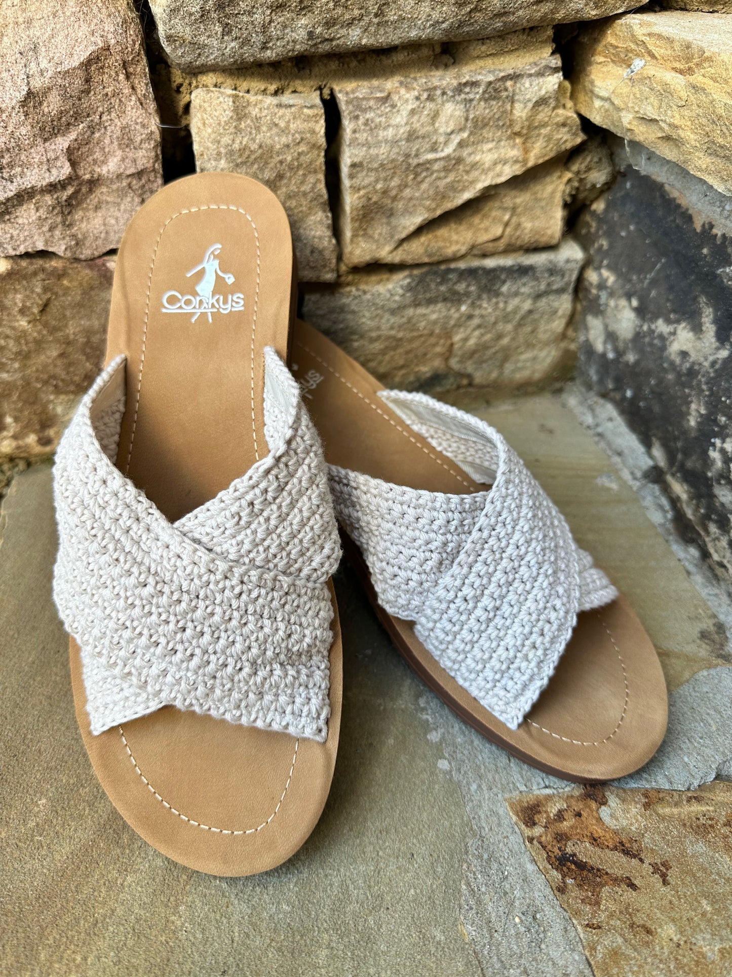 Dig It Crochet Sandal in Ivory
