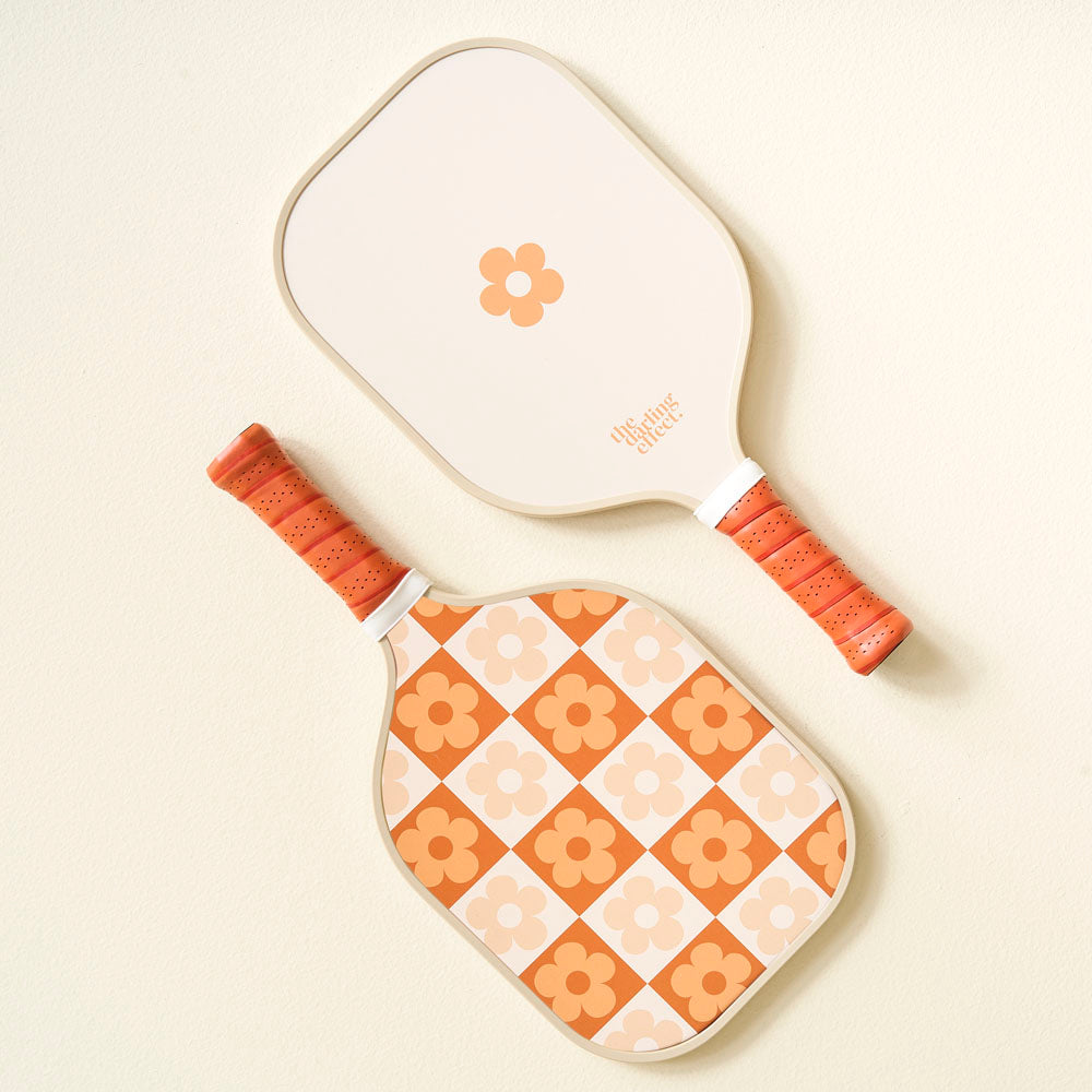 Pickleball Paddle-Brown Checkered