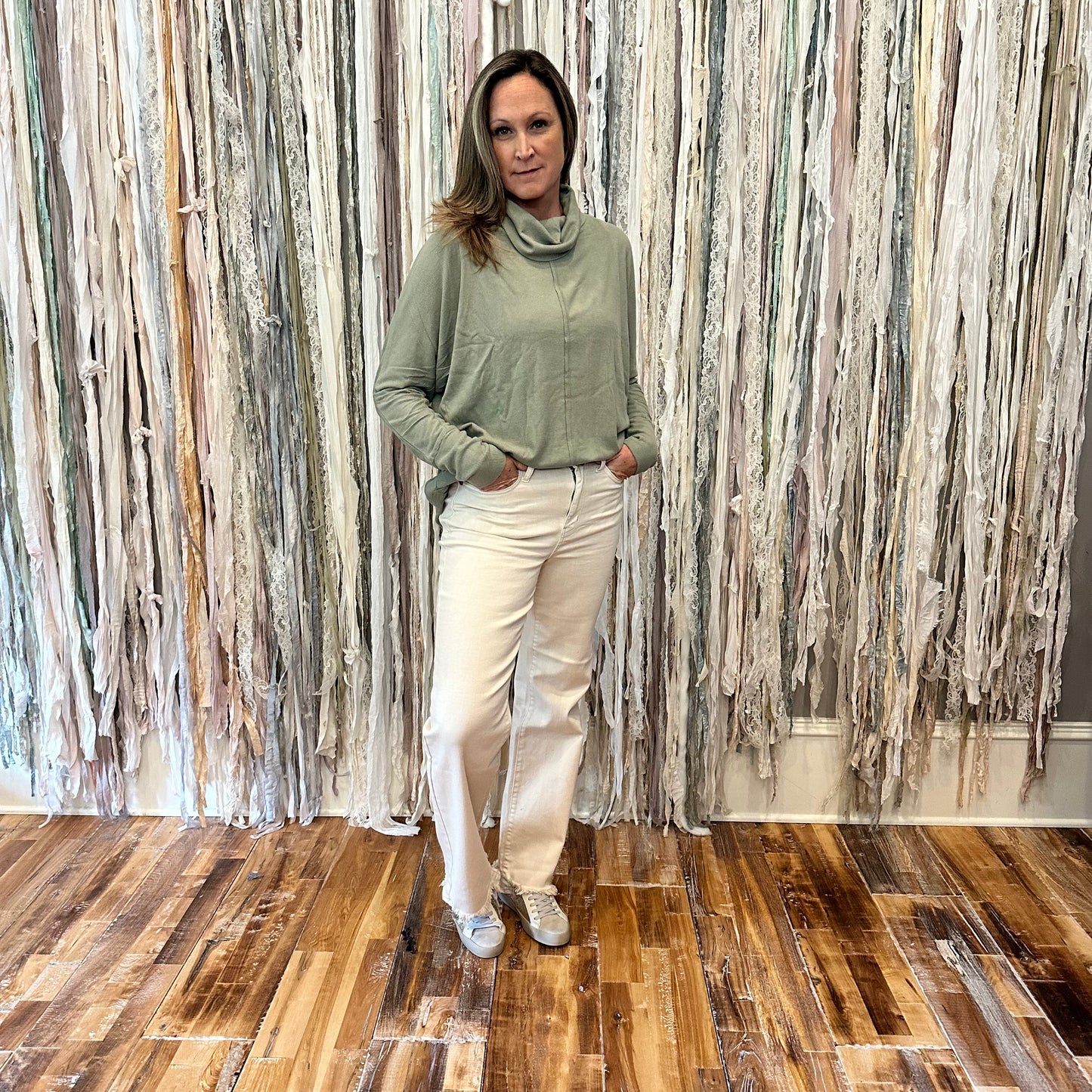 Lightweight Mock Neck Tunic