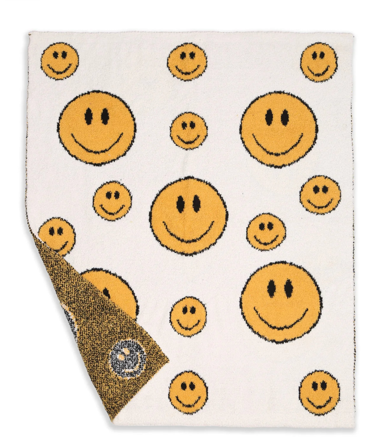 ComfyLuxe Throw Blanket- Traditional Smiley