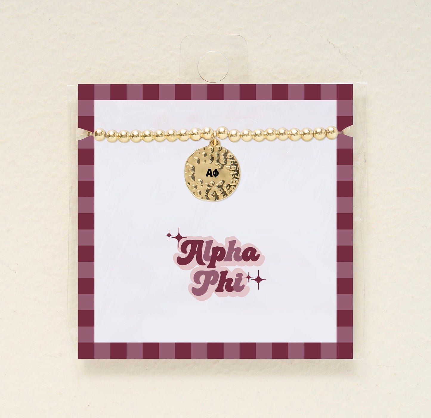 Sorority Charm Bracelet- Alpha Phi