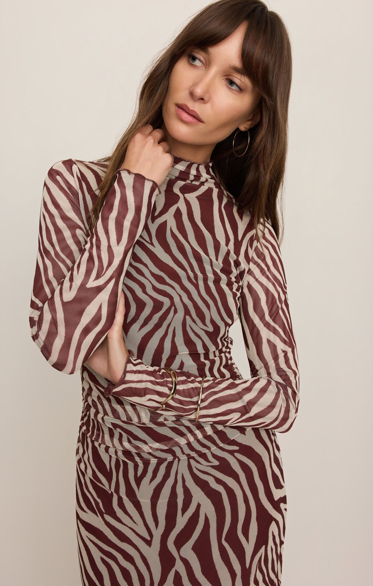 Sevilla Zebra Mesh Dress