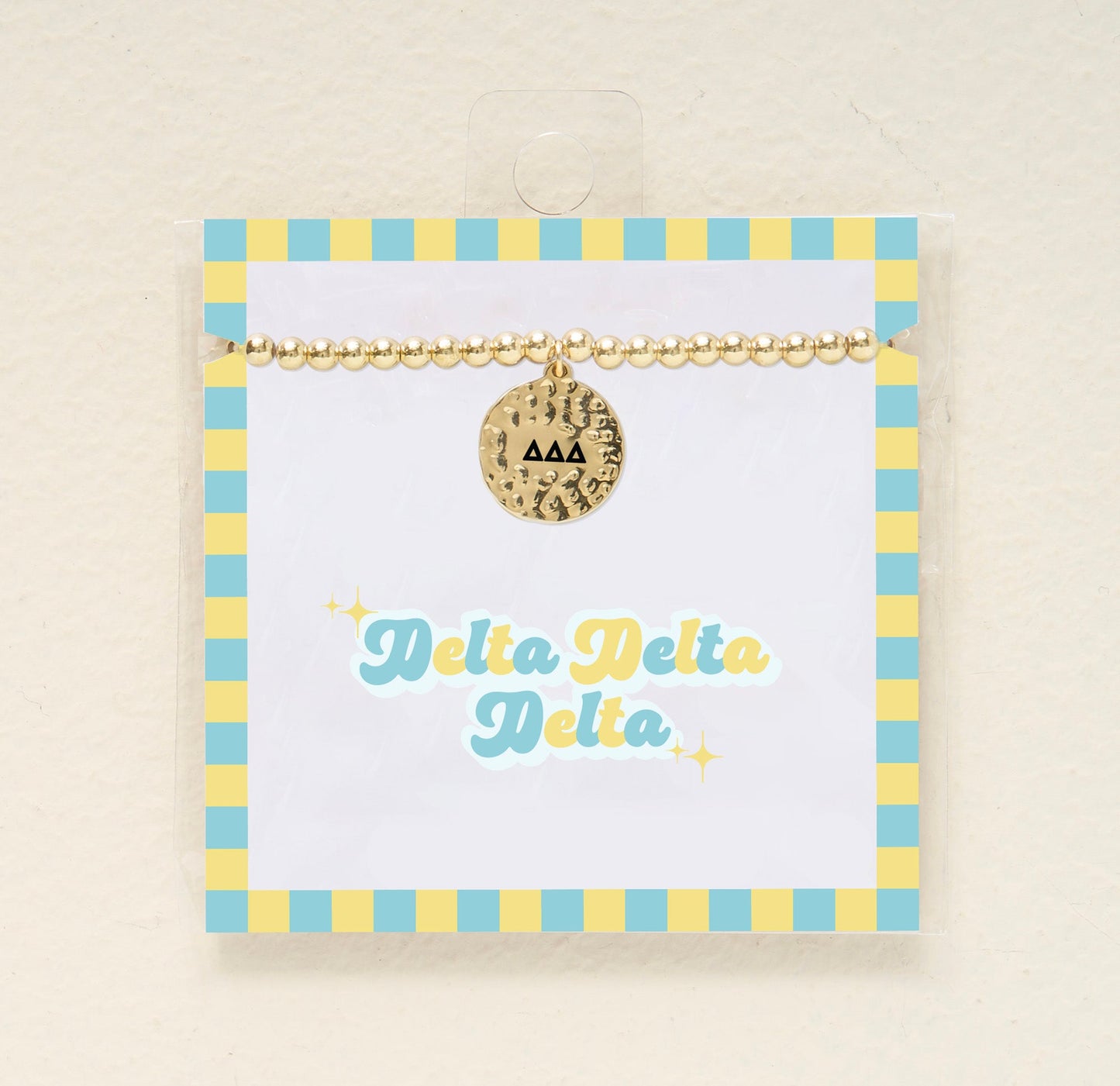 Sorority Charm Bracelet- Tri-Delta