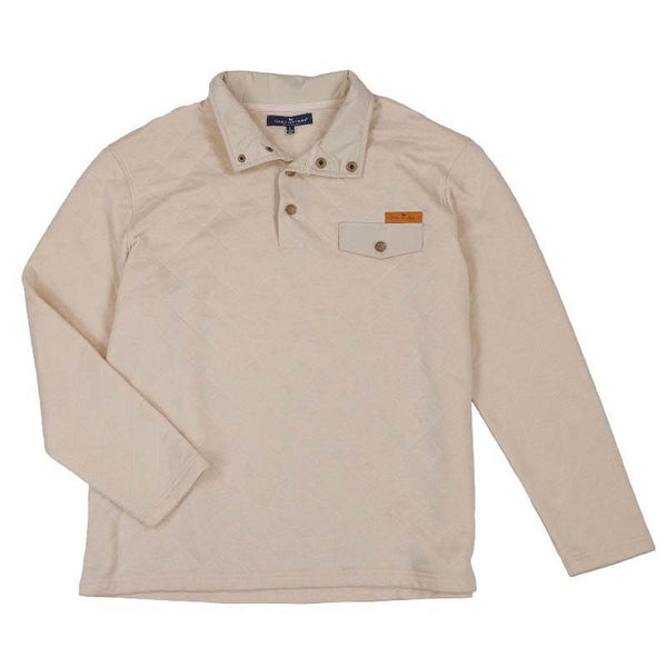 Simply Southern Quilted Pullover- Beige