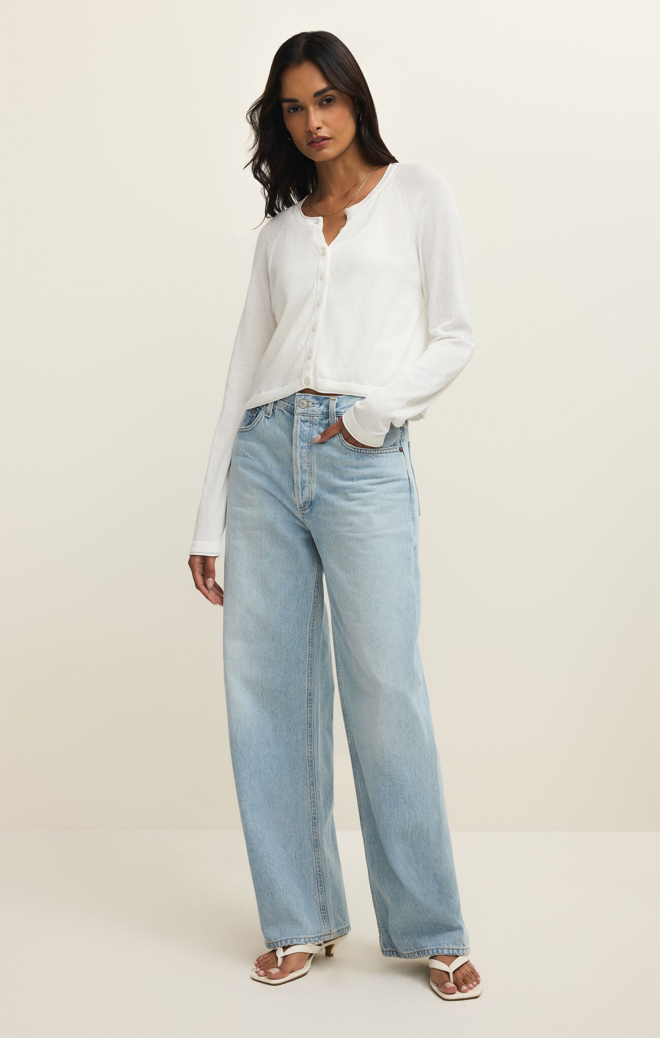 The Perfect Layer Cardigan- White