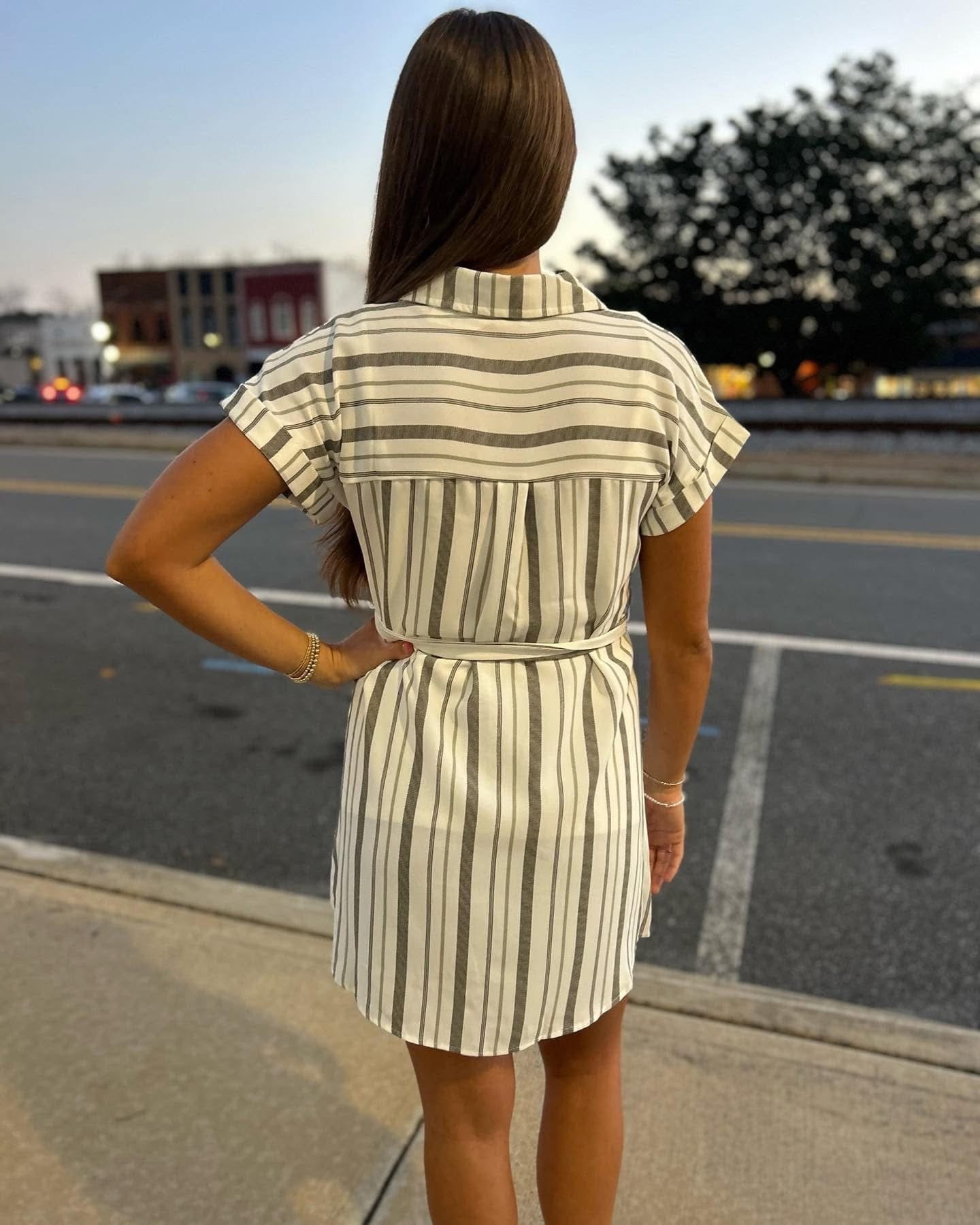 Blu Pepper ANNIE striped dress