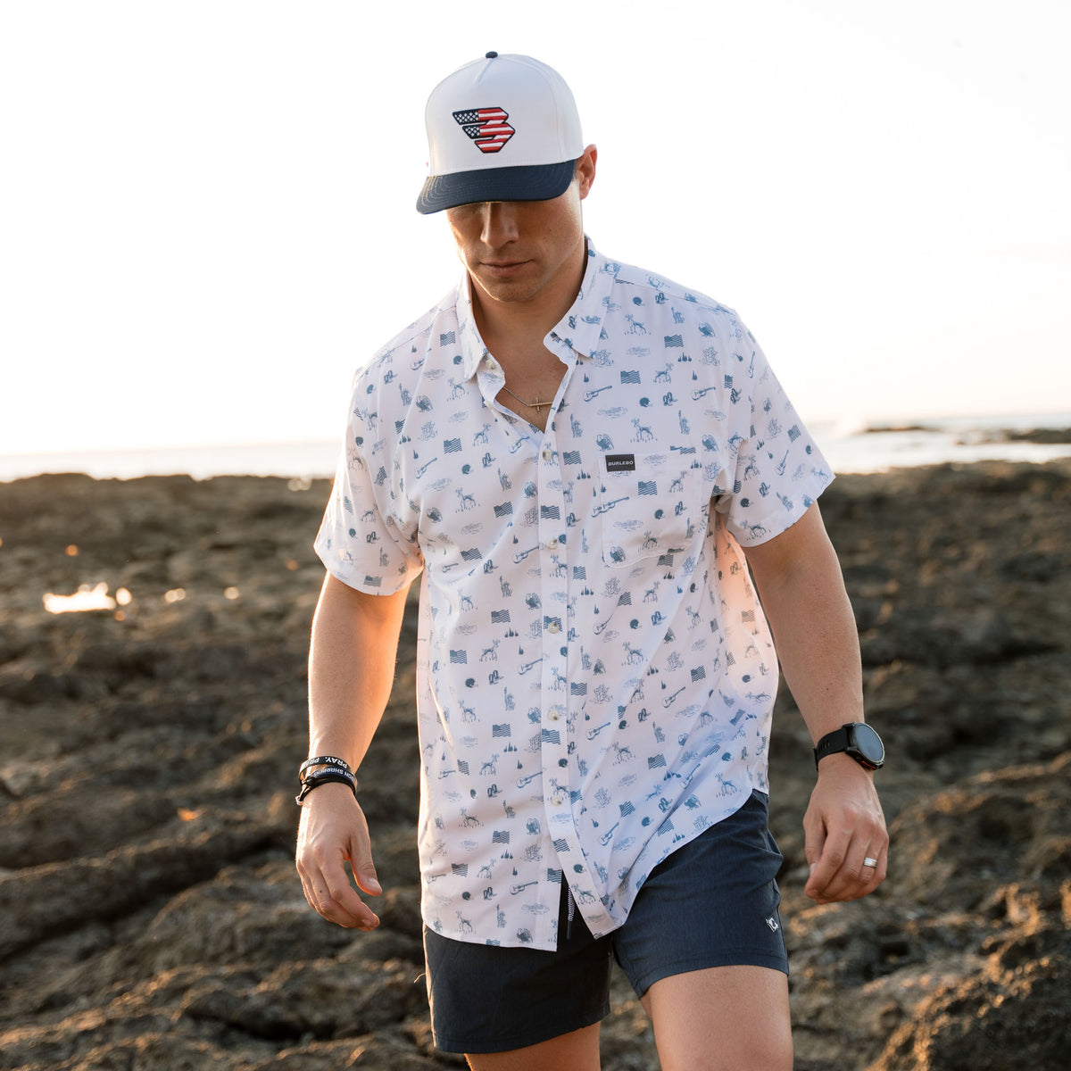 Burlebo Performance Button Up - America