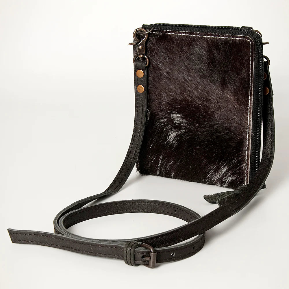 American Darling® Genuine Hair-on Cowhide Crossbody Wallet