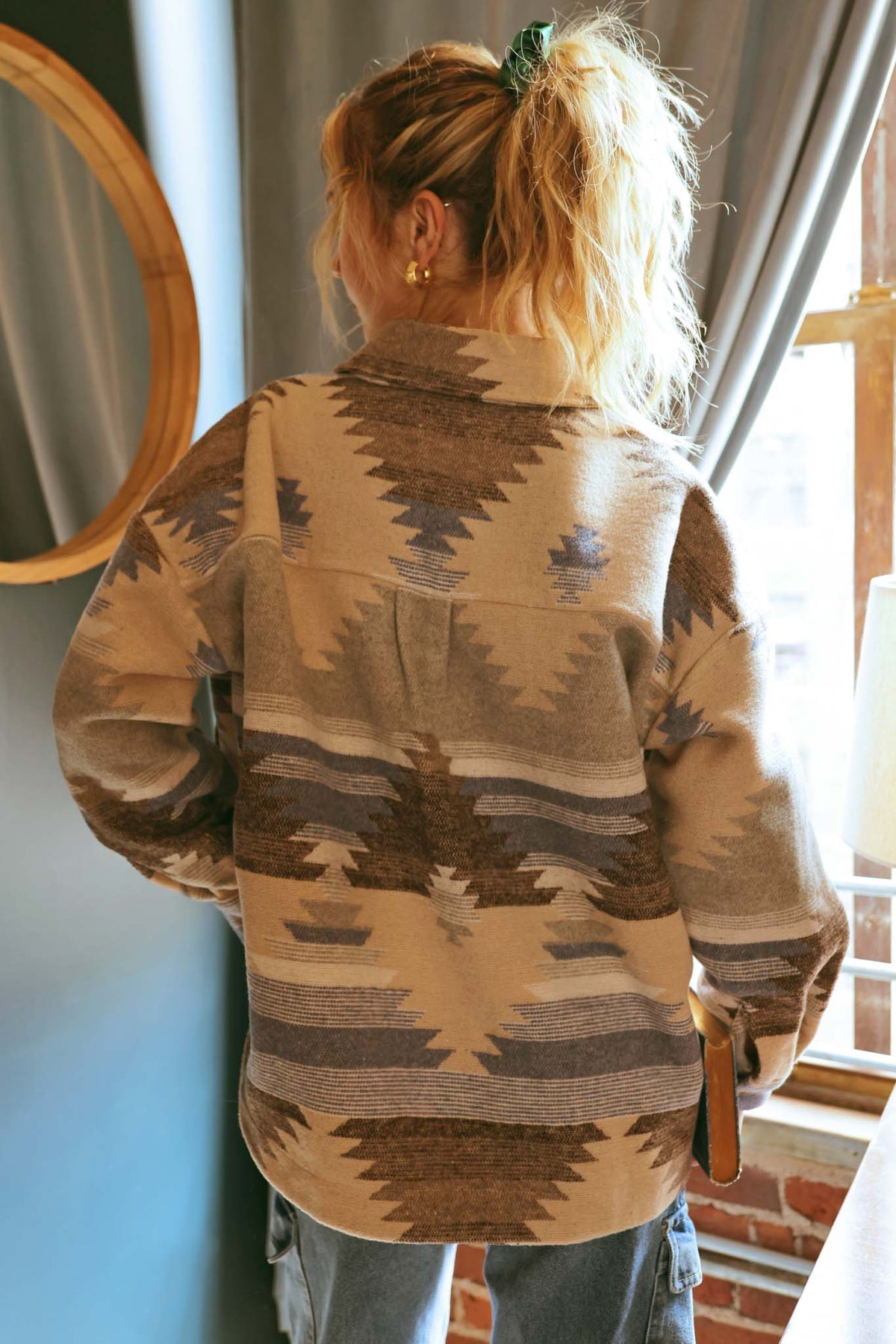 Tribal Print Shacket