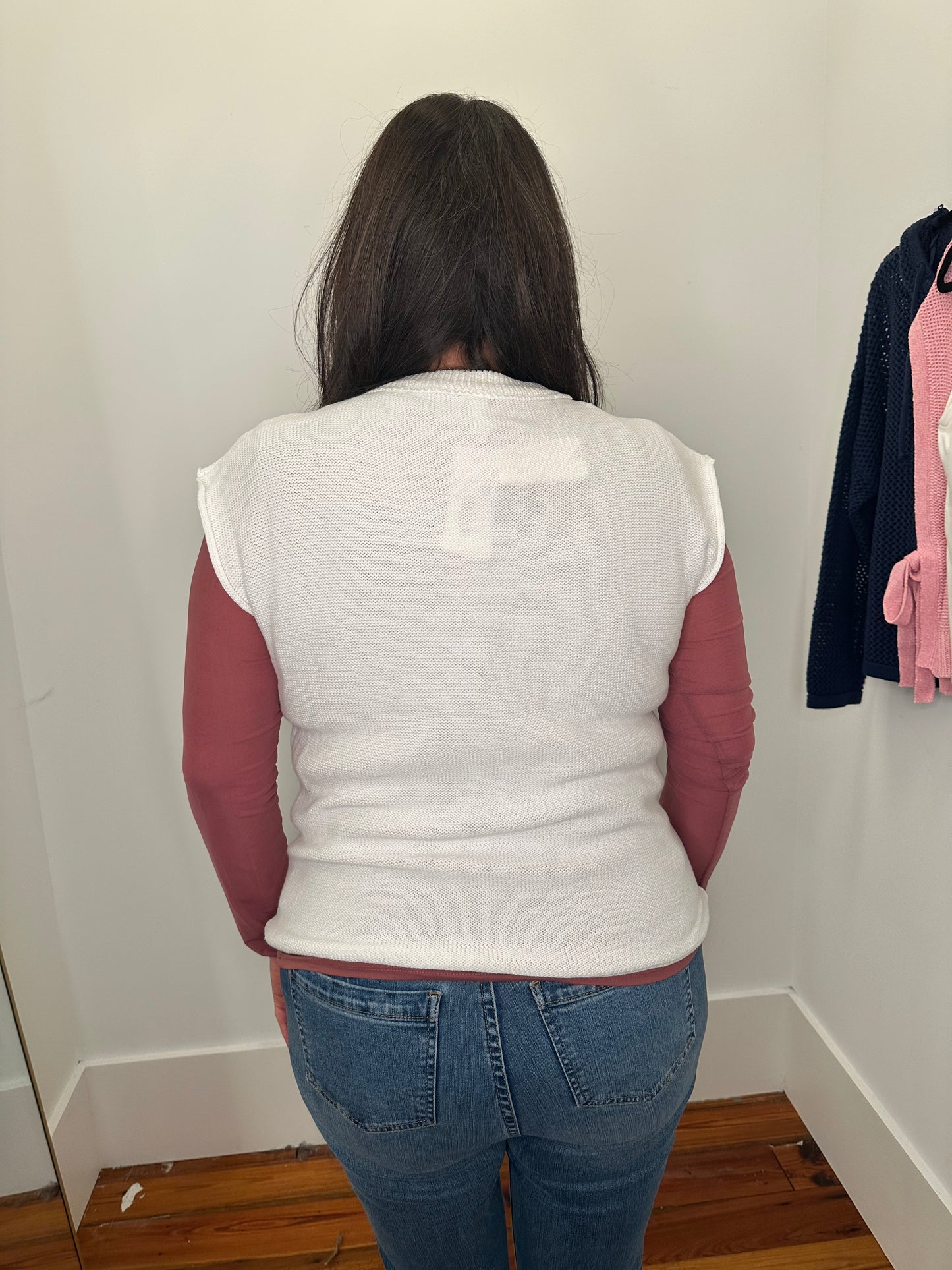 Wishlist CASSIE Sweater Vest - off white