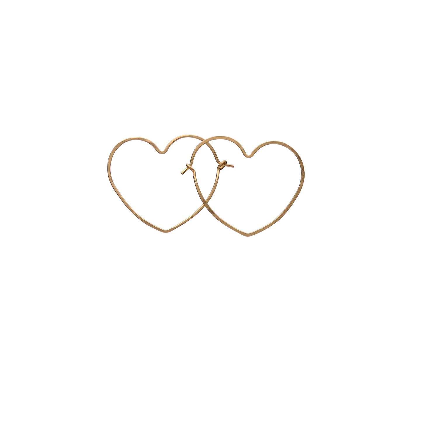 KENDA KIST® WIRE HEART HOOP EARRINGS