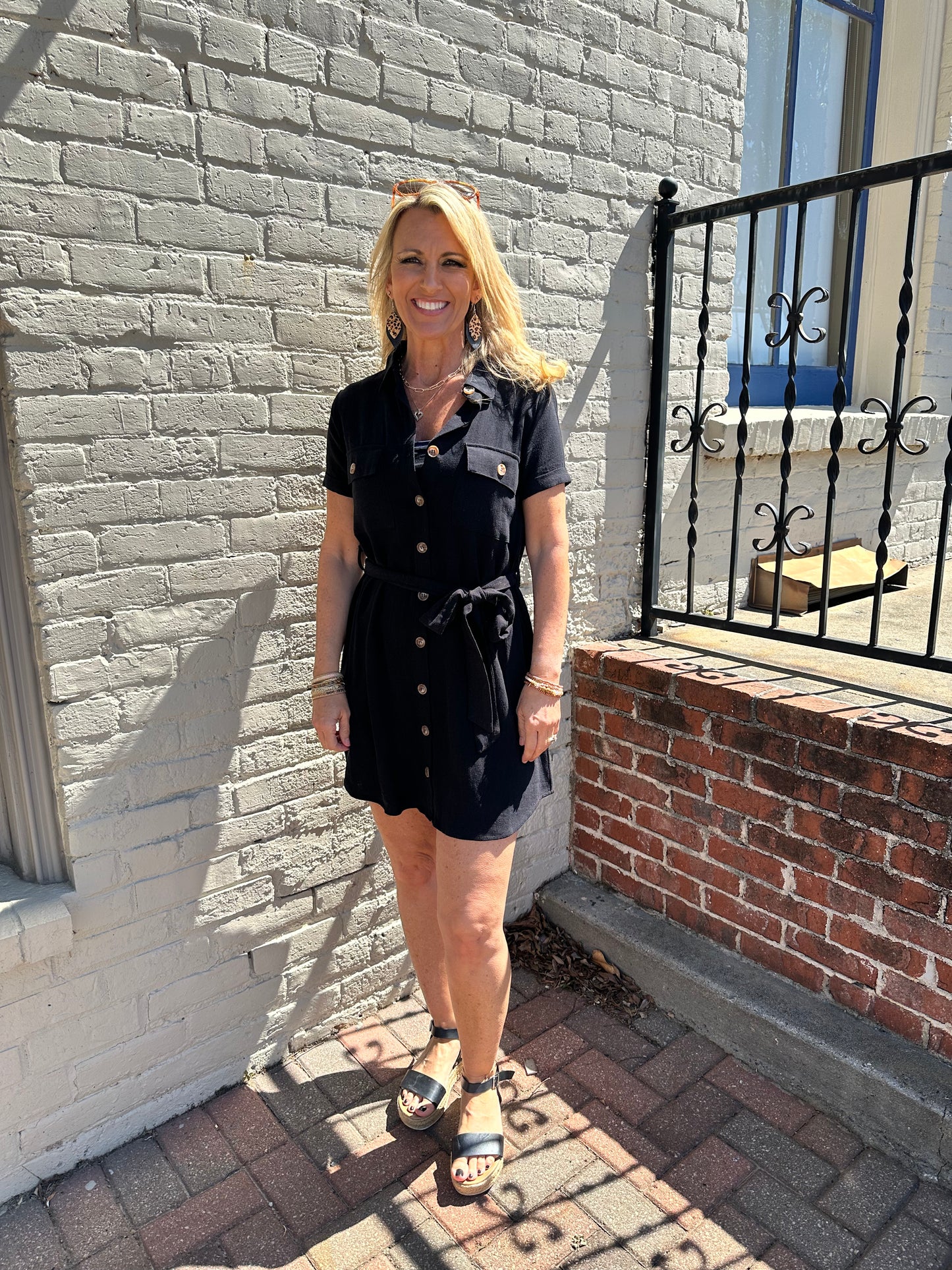 BIG GOALS Button Up dress