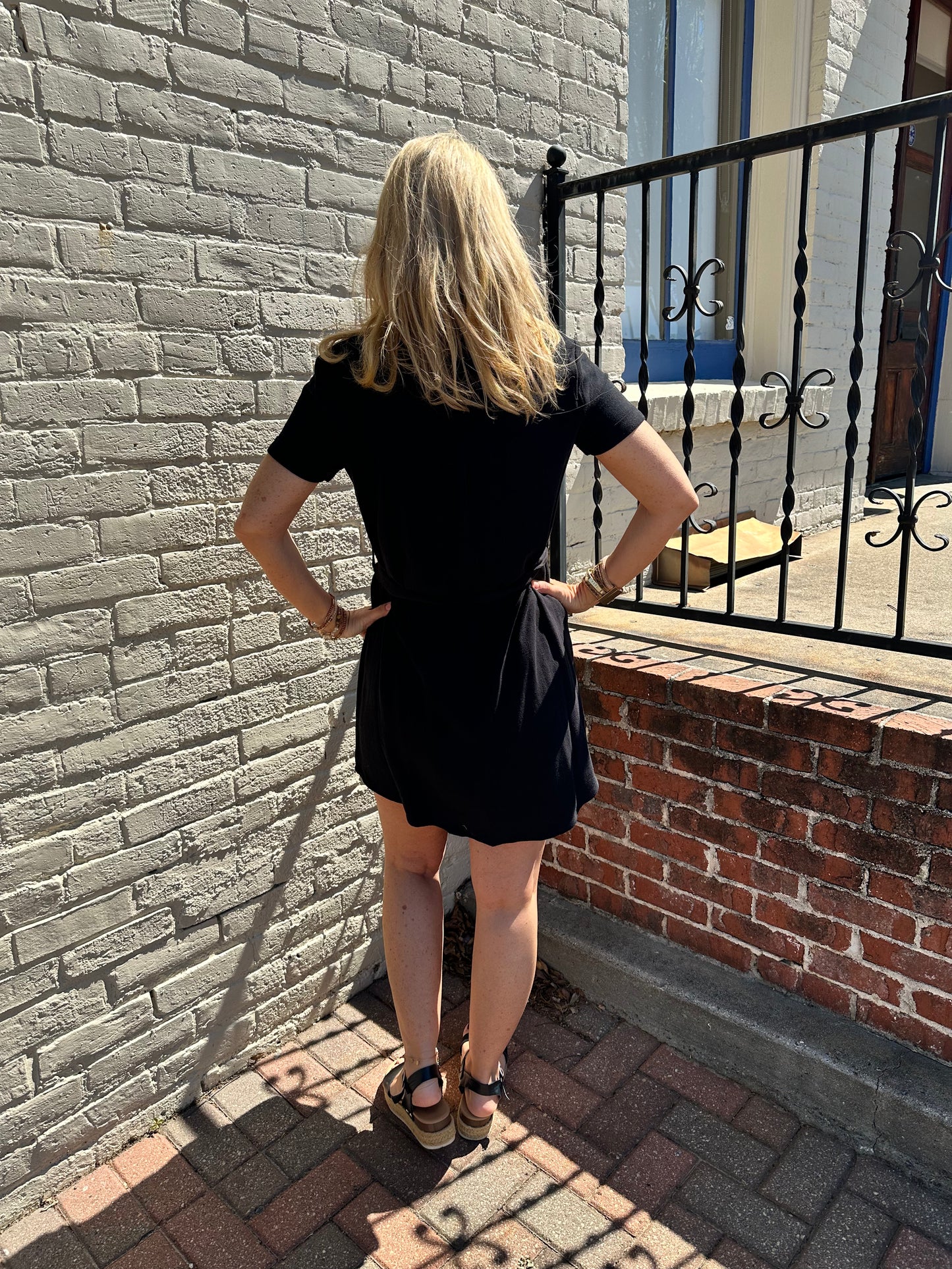 Blue Pepper BIG GOALS Button Up dress