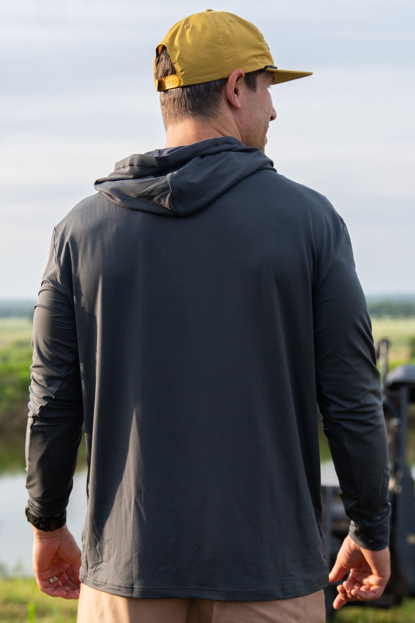 Burlebo Performance Hoodie- Gun Metal Grey