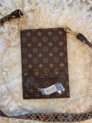 Jacqueline Kent Cellphone Purse Chocolate Diamond