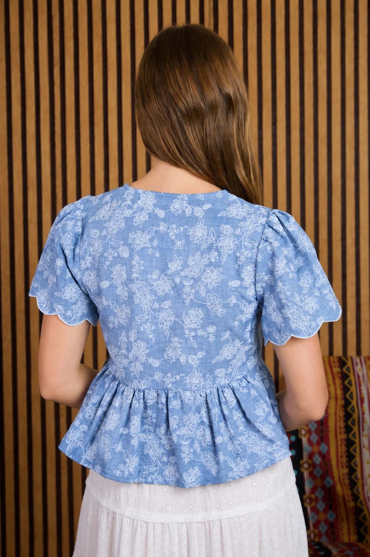 Flower Fields Peplum top