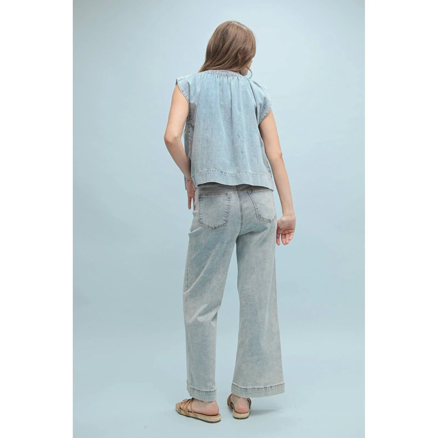 Loving Life Denim Top