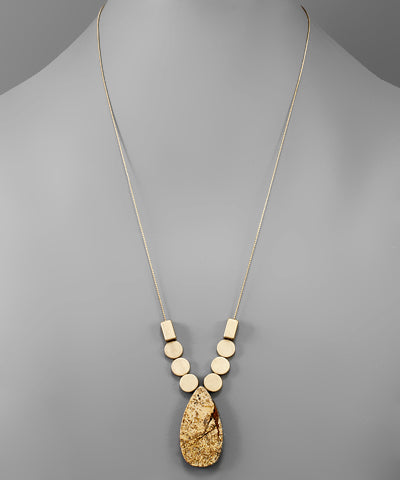 Teardrop Stone Necklace