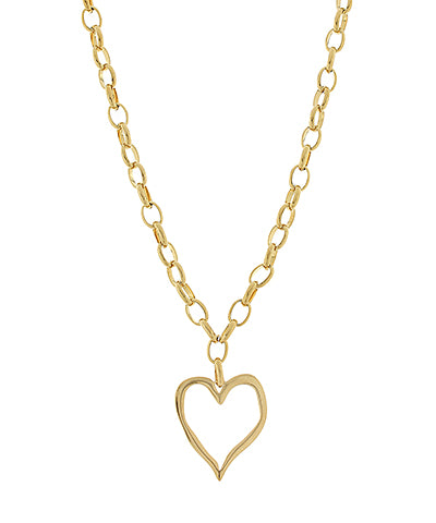 Hammered Heart Necklace