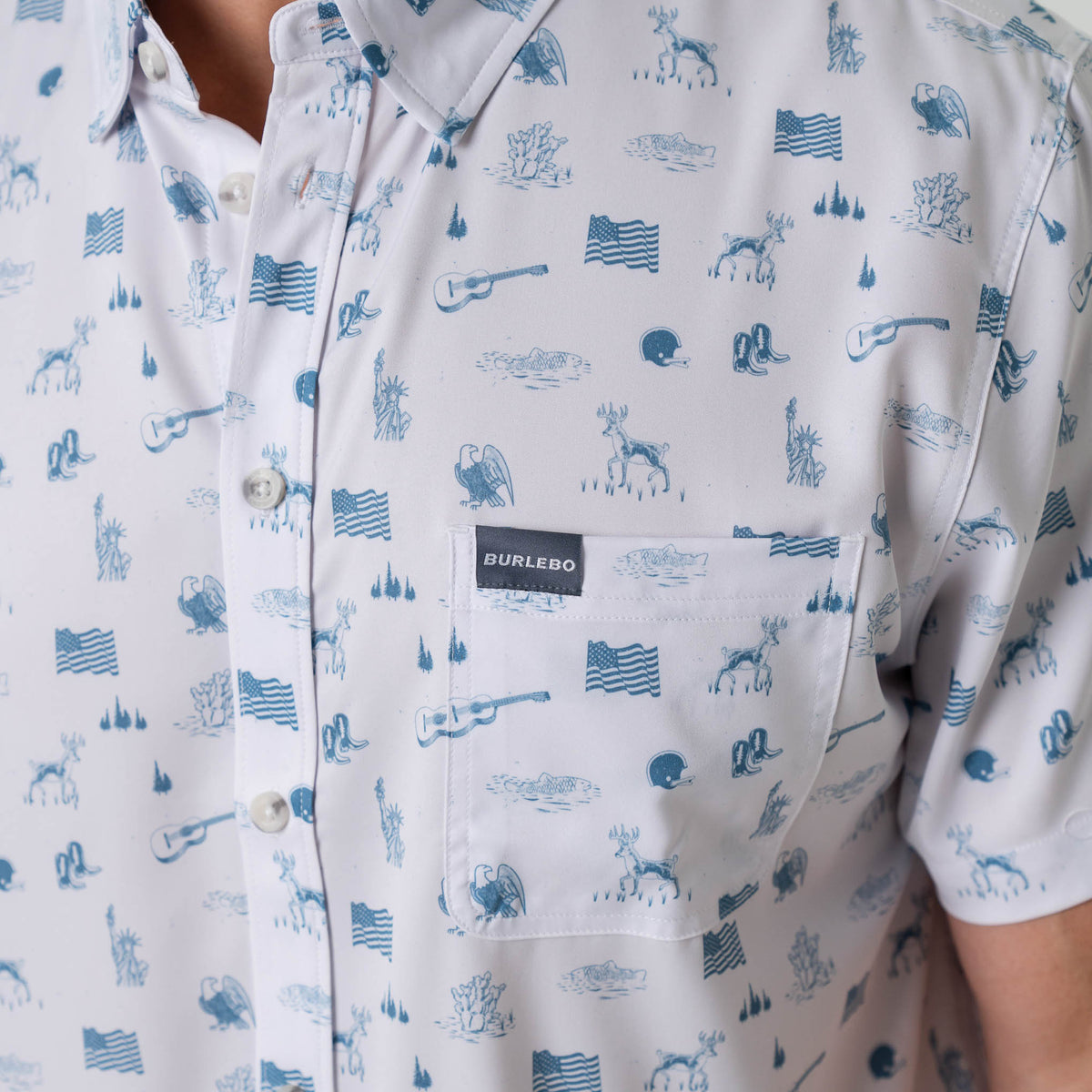 Burlebo Performance Button Up - America