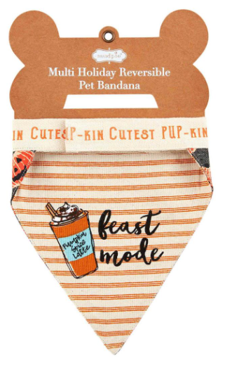Multi-Holiday Reversible Pet Bandana-fall