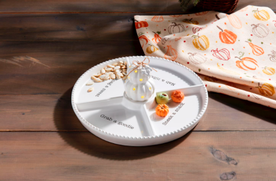 White Pumpkin Light Up Sitter