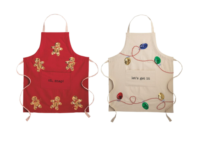 Christmas Sequin Aprons