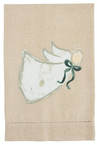 White Christmas Painted Towels