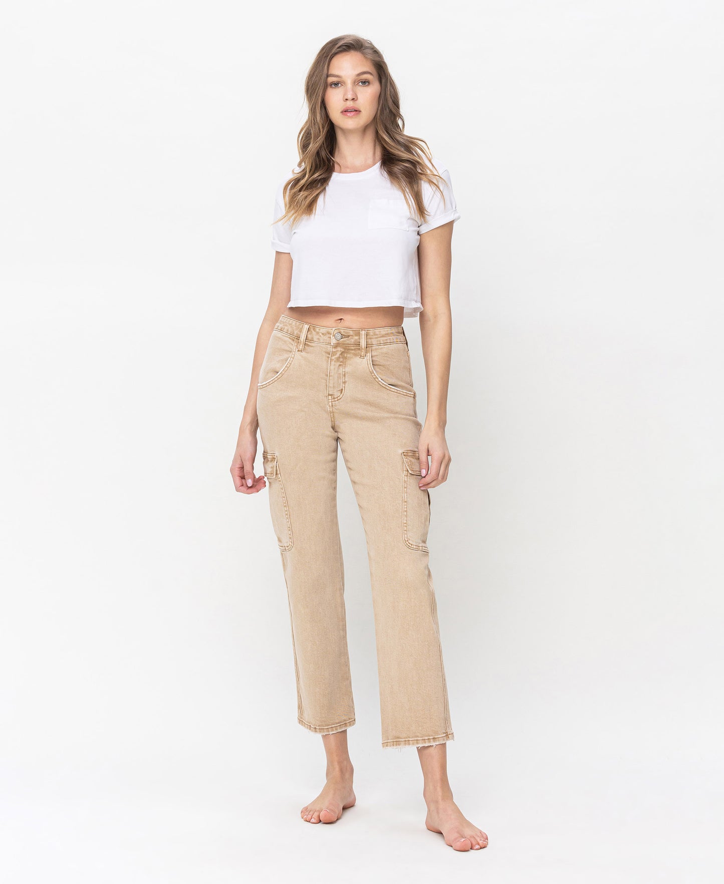 Vervet HR Relaxed Cargo Cropped Straight