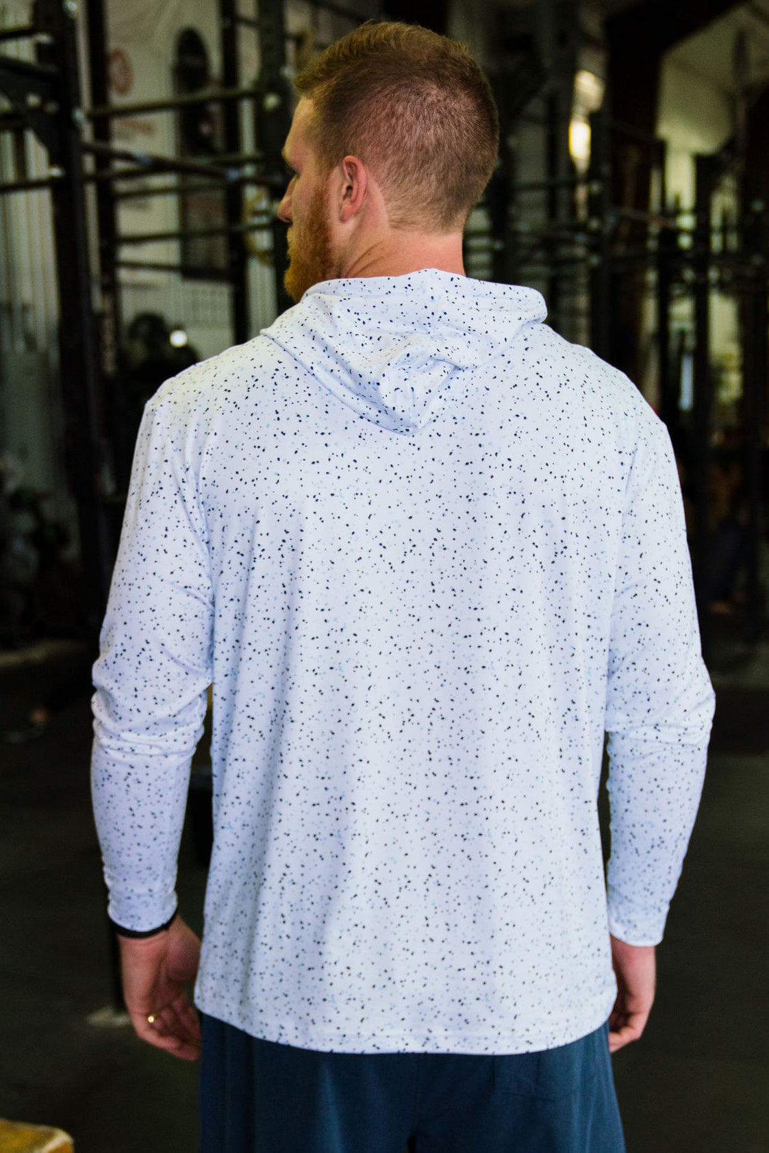 Burlebo Performance Hoodie- White Speckle