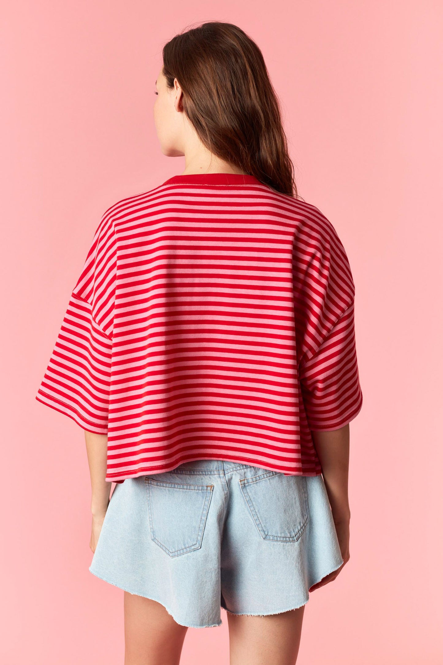 Pink Kiss Striped Top