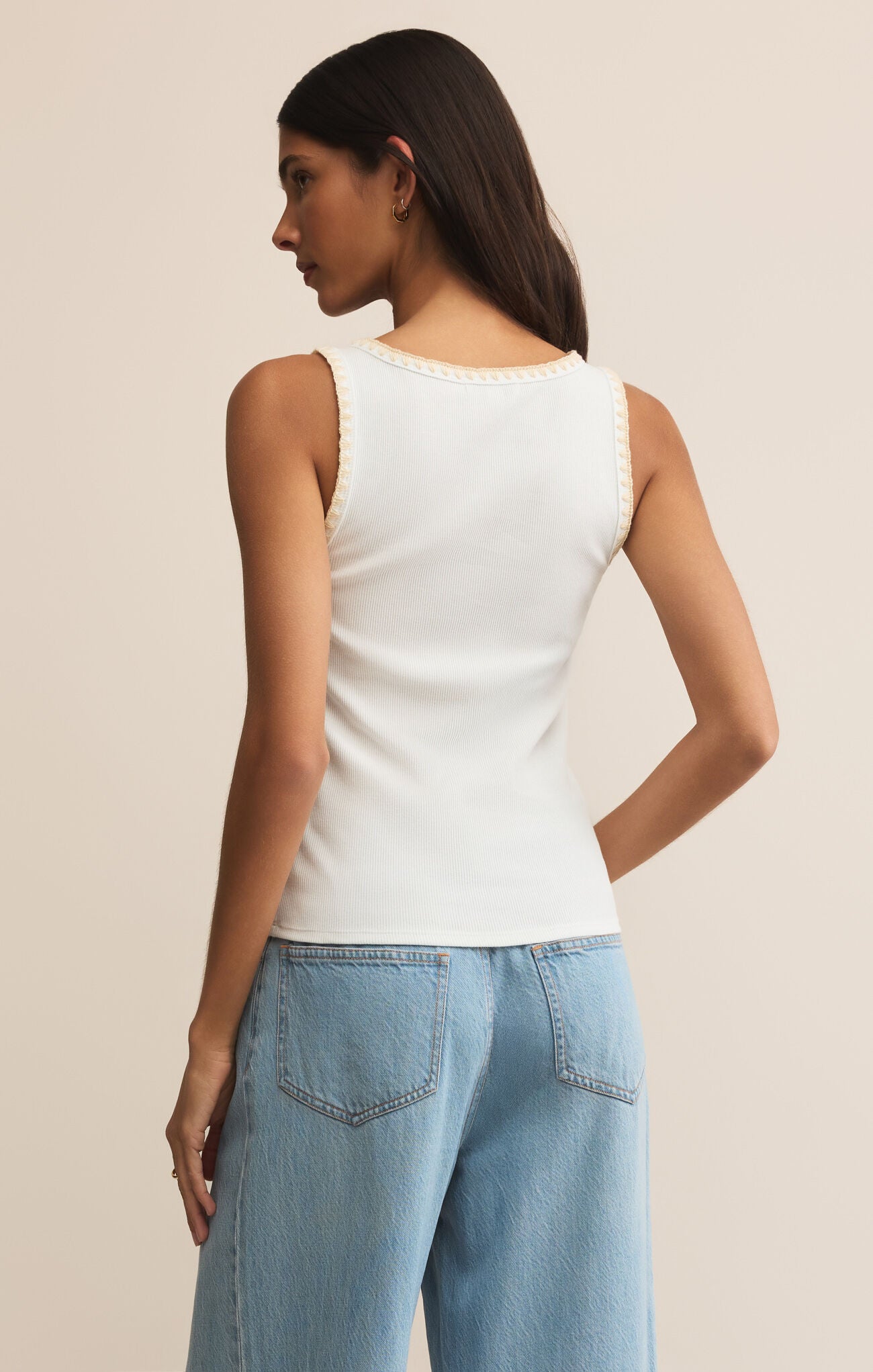 Z Supply Jaidynn Rib Tank- White