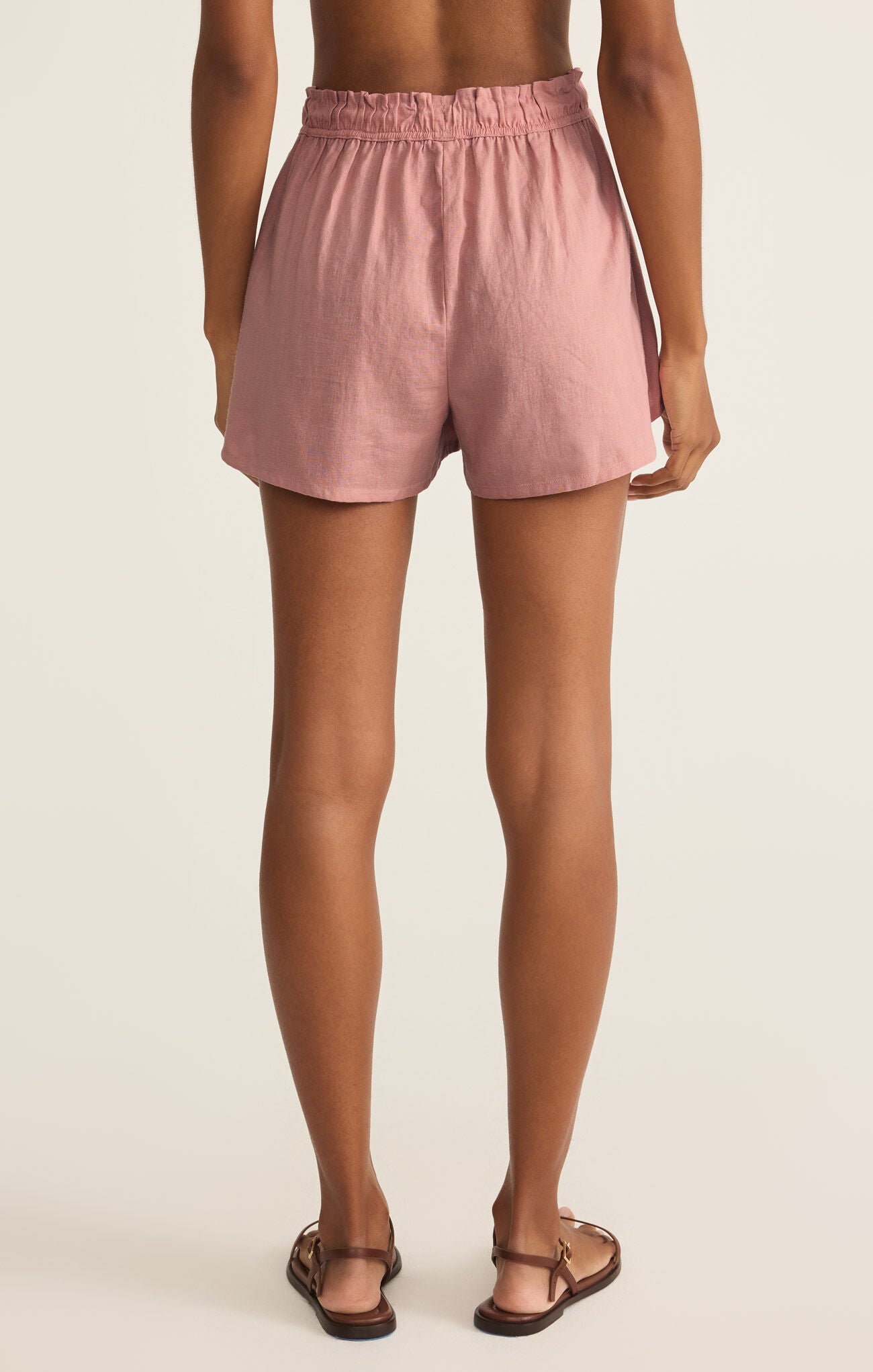 The Perfect Linen Short- Pink Smoke