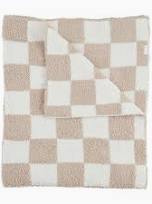 Chenille checkered blanket
