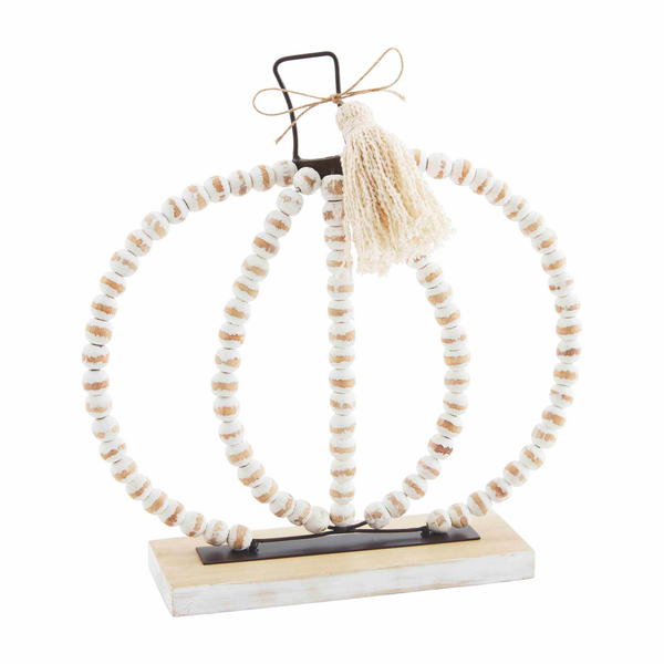 Medium Beaded Pumpkin Sitter