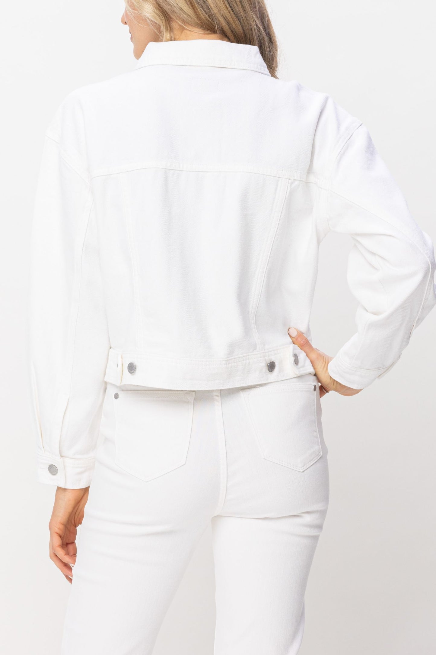 JUDY BLUE® White Jean Jacket